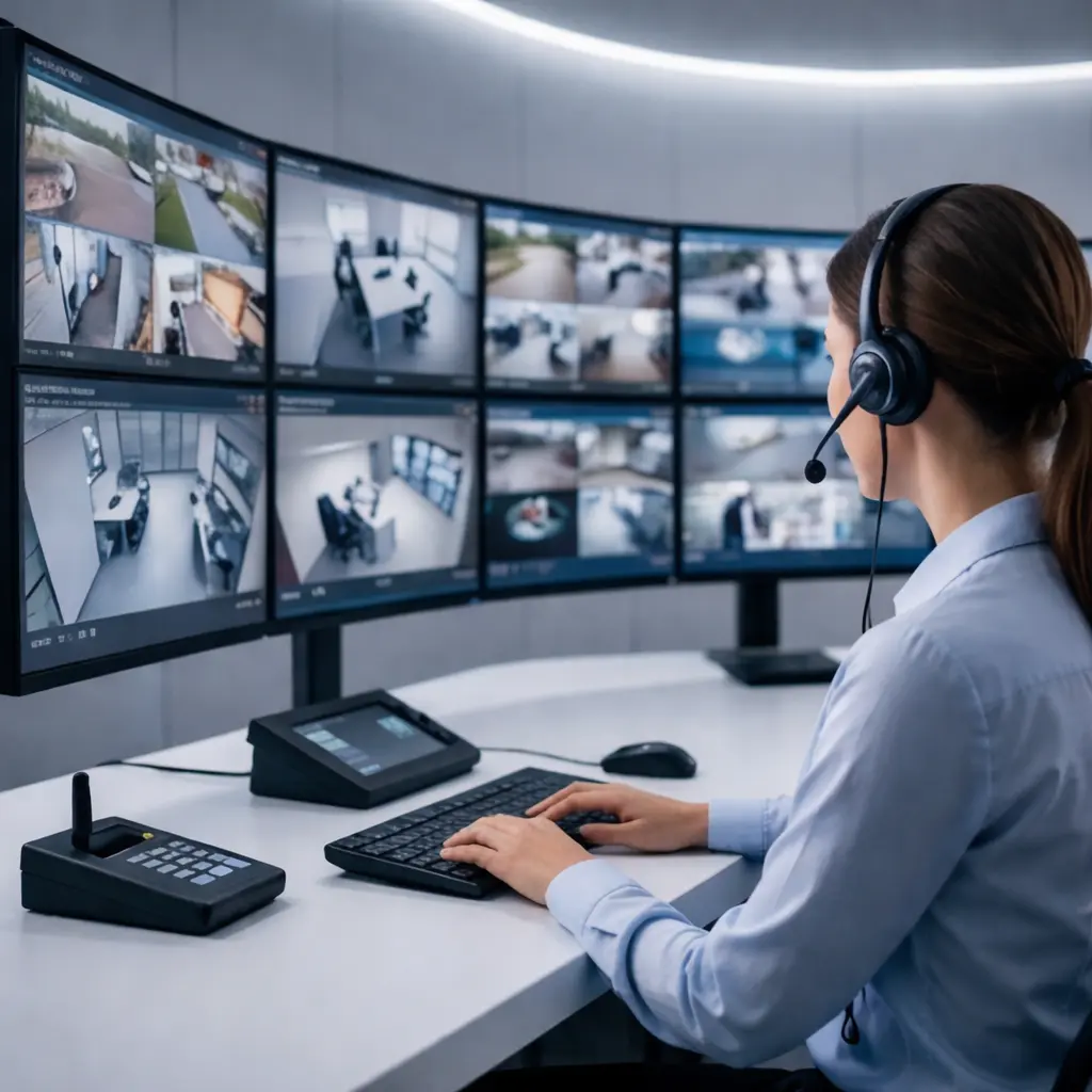 24/7 professional CCTV monitoring center for business security in London